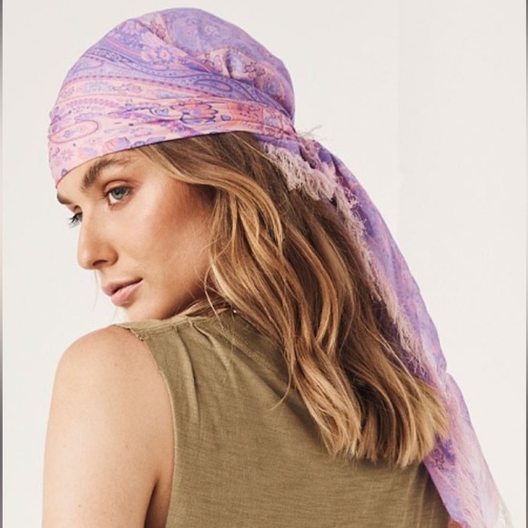 Spell & The Gypsy Farrah Lilac Head Scarf - Picture 1 of 9